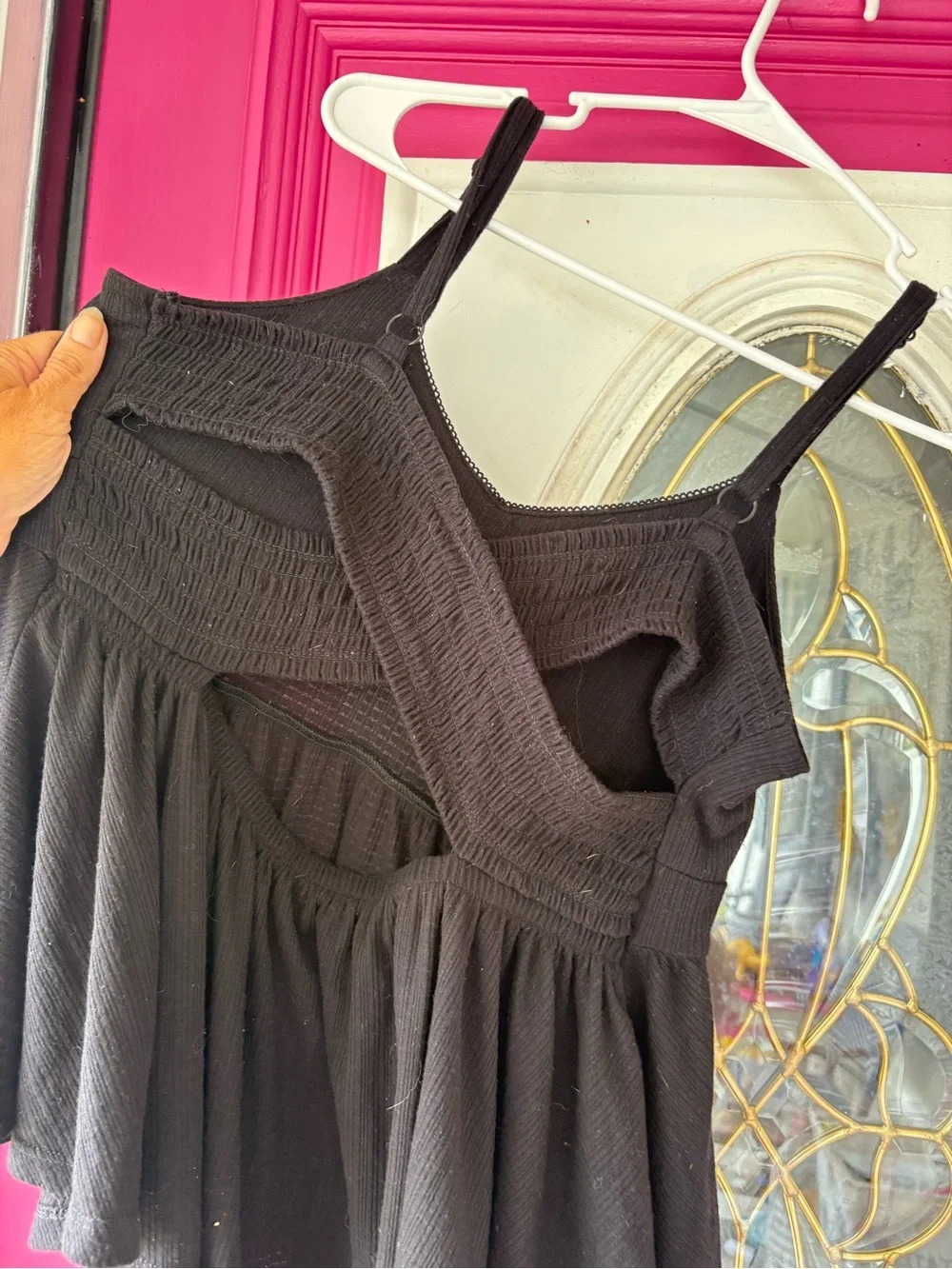 torrid Black Peplum Tank Top